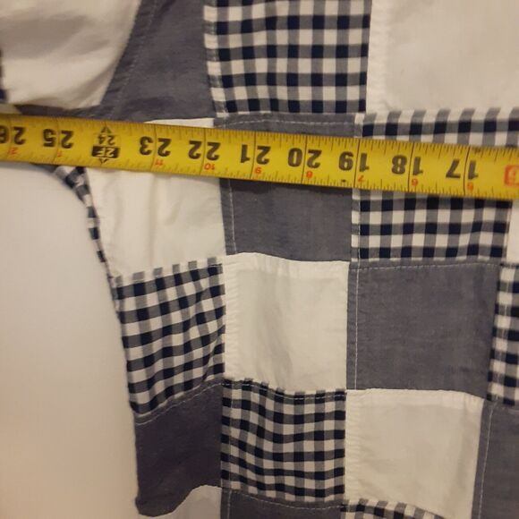 Levi Strauss & Co Shirt Men's XL Long Sleeve Button Up Blue Plaid Quilted Design - Picture 7 of 8